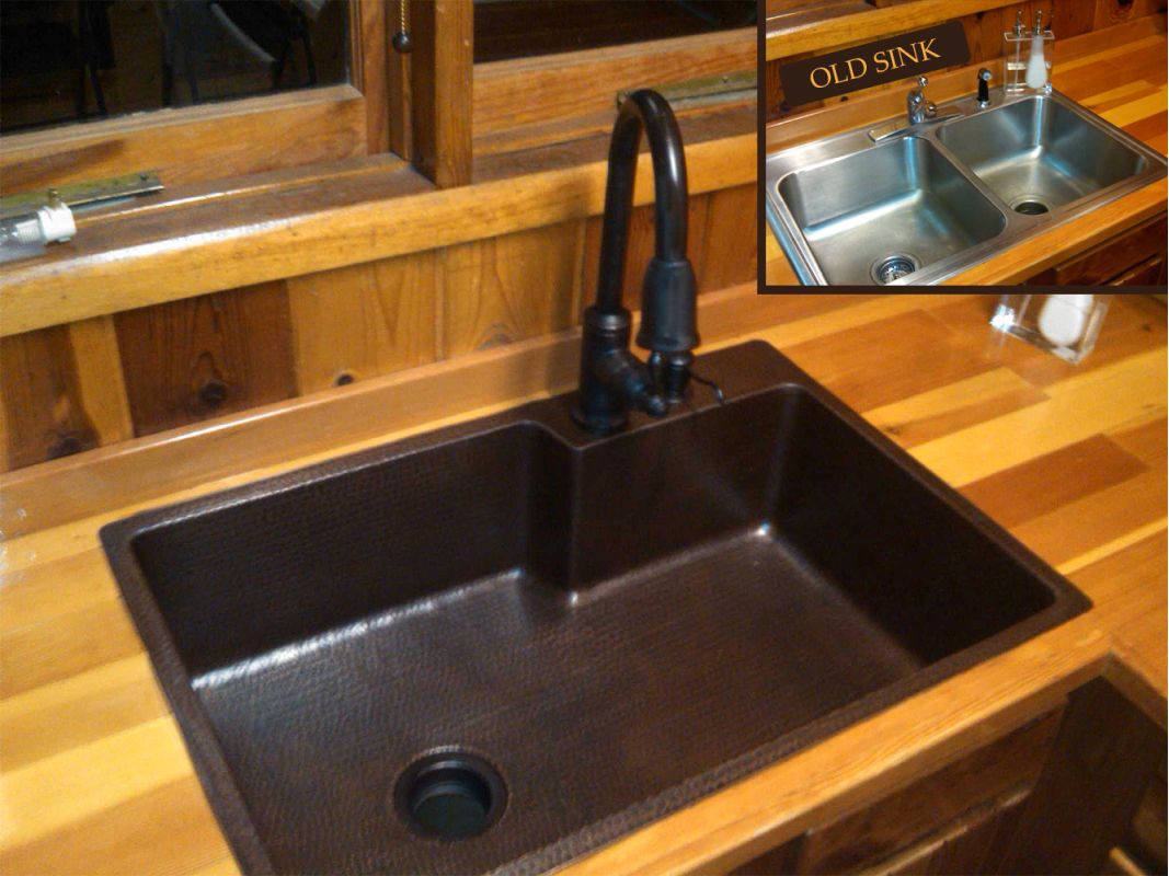 oil rubbed bronze kitchen sink